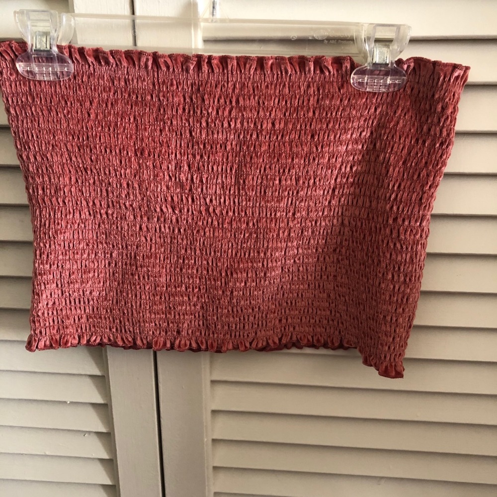 Hollister velvet crop top